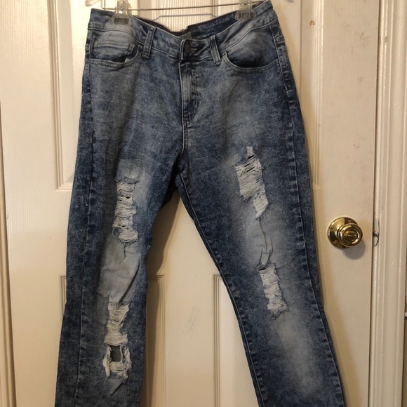Ripped denim jeans - Picture 1 of 3